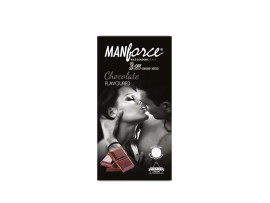 Manforce 3 in 1 Wild Condoms (Ribbed, Contour, Dotted), Chocolate Flavoured